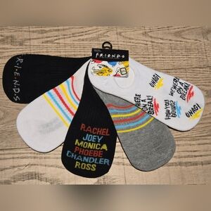 FRIENDS | Colorful Character Ankle Socks Set, Shoe Size 4-10